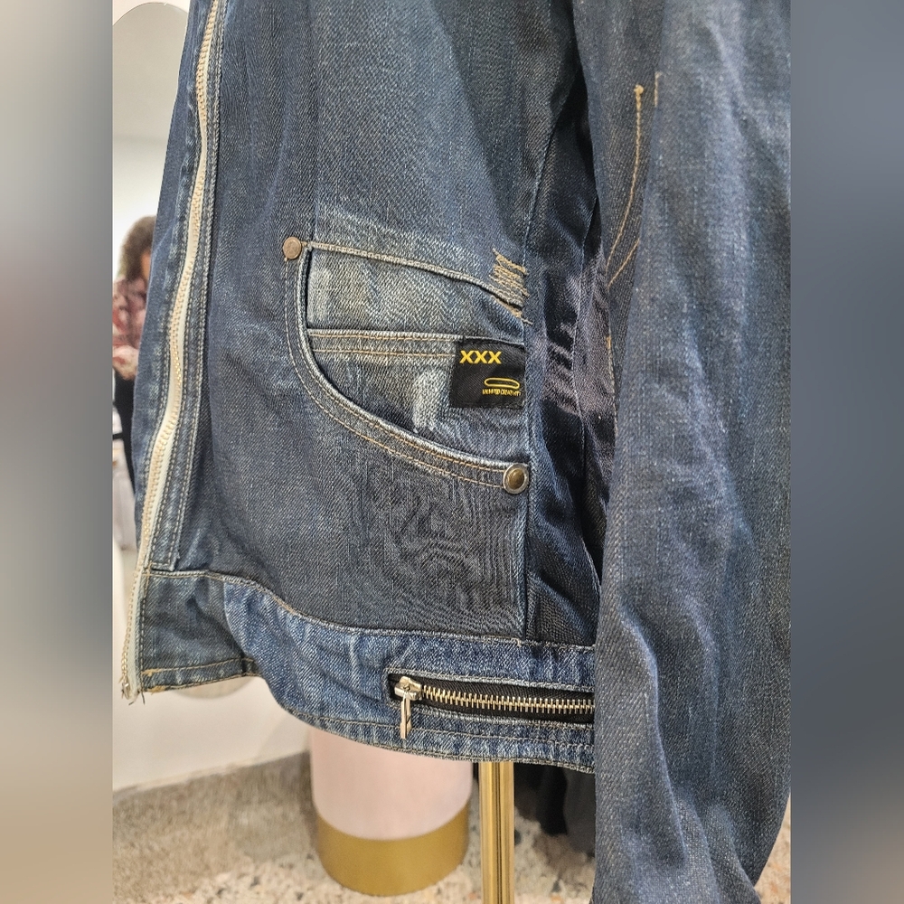 Y2K Denim Zip-Up Jacket - Picture 5 of 8